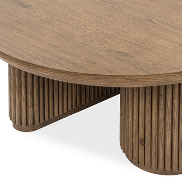 Vander Tawny Brown Round Coffee Table - Ornate Home
