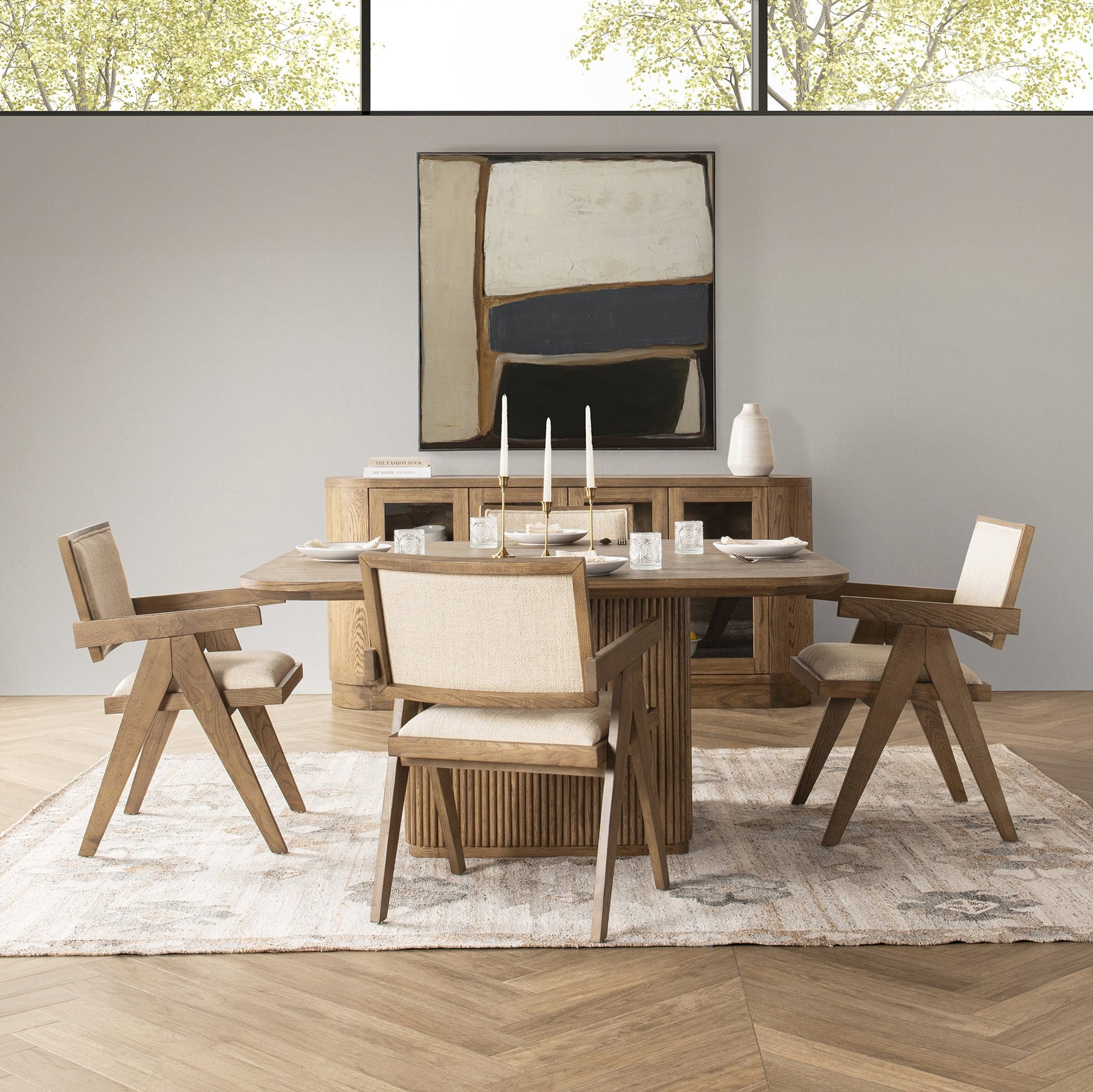 Vander Tawny Brown Square Dining Table - Ornate Home