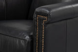 Vandike Black Arm Chair - Ornate Home
