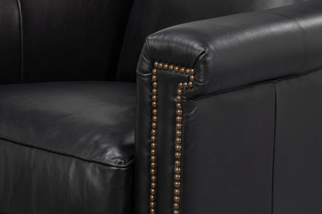 Vandike Black Arm Chair - Ornate Home