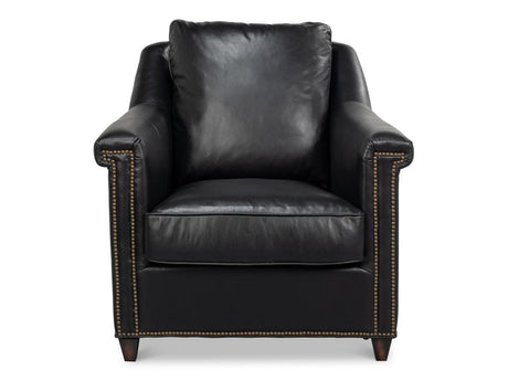 Vandike Black Arm Chair - Ornate Home
