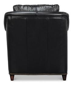 Vandike Black Arm Chair - Ornate Home