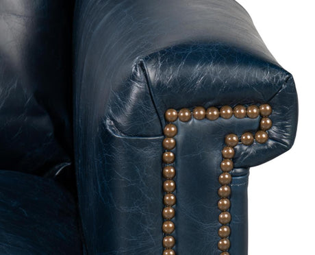 Vandike Blue Arm Chair - Ornate Home