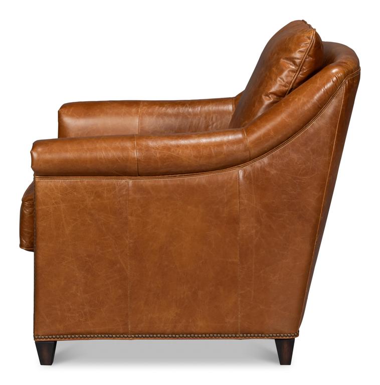 Vandike Brown Arm Chair - Ornate Home