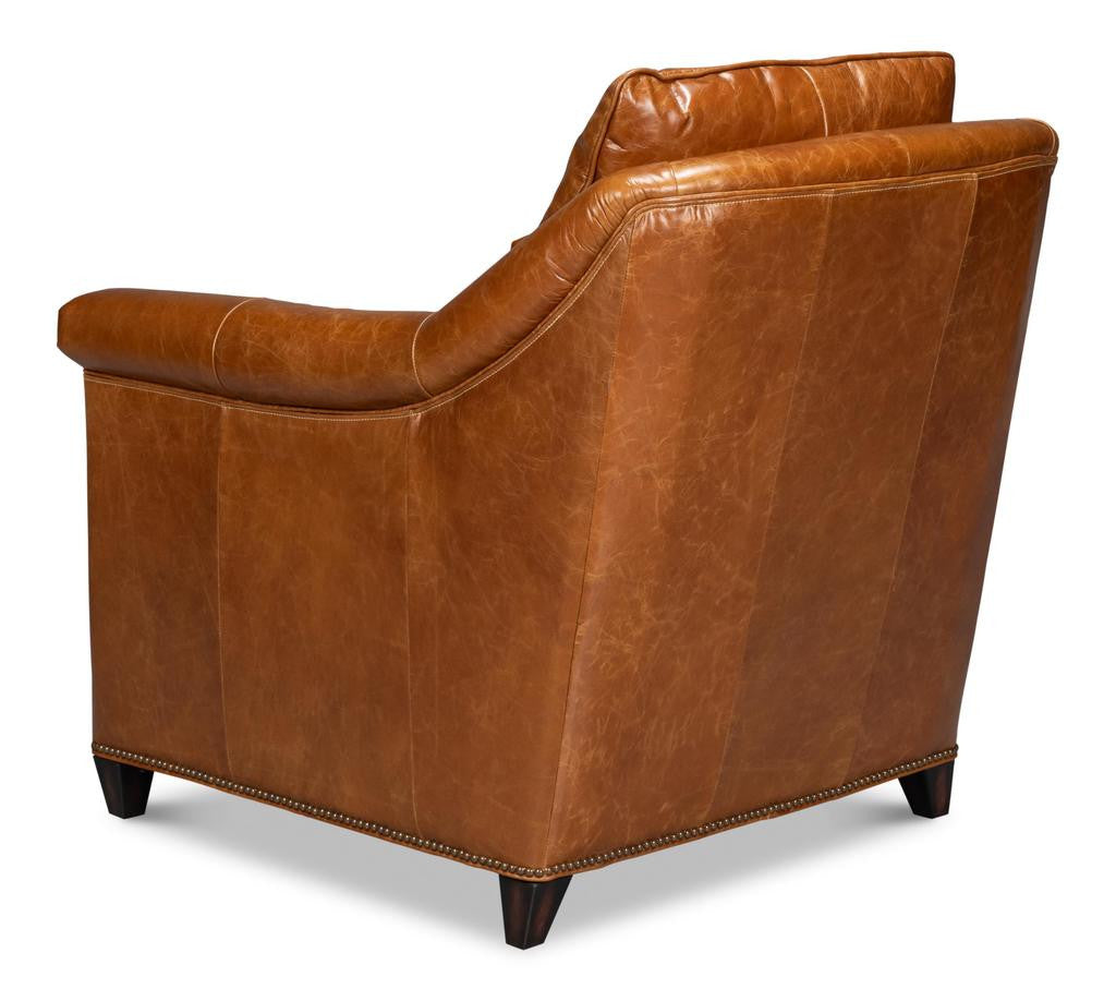 Vandike Brown Arm Chair - Ornate Home