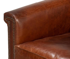 Vandike Brown Arm Chair - Ornate Home