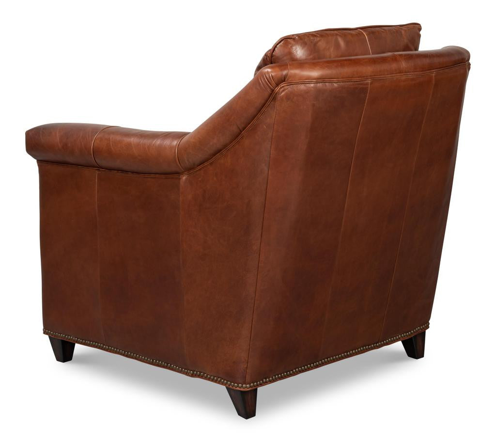 Vandike Brown Arm Chair - Ornate Home
