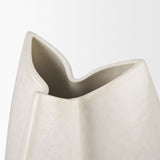 Vania Off-White/Tan Large Textured Ceramic Vase - Ornate Home
