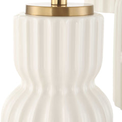 Vanier Brass/White 5 Light Cluster Pendant - Ornate Home