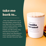 Vanilla Caramel 5.3oz Soy Candle - Ornate Home