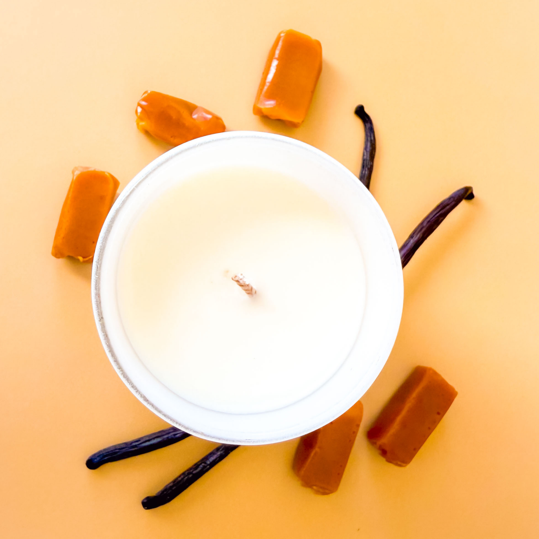 Vanilla Caramel 5.3oz Soy Candle - Ornate Home