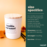 Vanilla Caramel 5.3oz Soy Candle - Ornate Home