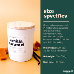 Vanilla Caramel 5.3oz Soy Candle - Ornate Home