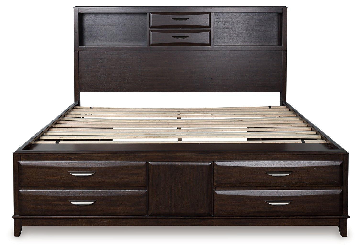 Vanmore Dark Brown California King Storage Bed - Ornate Home