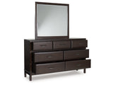 Vanmore Dark Brown Dresser and Mirror (Online Special Price) - Ornate Home