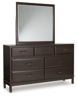 Vanmore Dark Brown Dresser and Mirror - Ornate Home