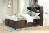 Vanmore Dark Brown Queen Storage Bed, Dresser and Mirror - Ornate Home