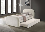 Vanni Ivory Twin Bed w/ Trundle - Ornate Home