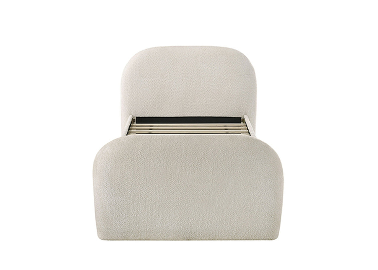 Vanni Ivory Twin Bed w/ Trundle - Ornate Home