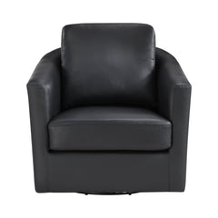 Vantage Black Swivel Chair - Ornate Home