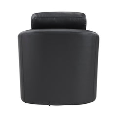 Vantage Black Swivel Chair - Ornate Home