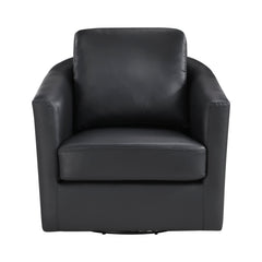 Vantage Black Swivel Chair - Ornate Home