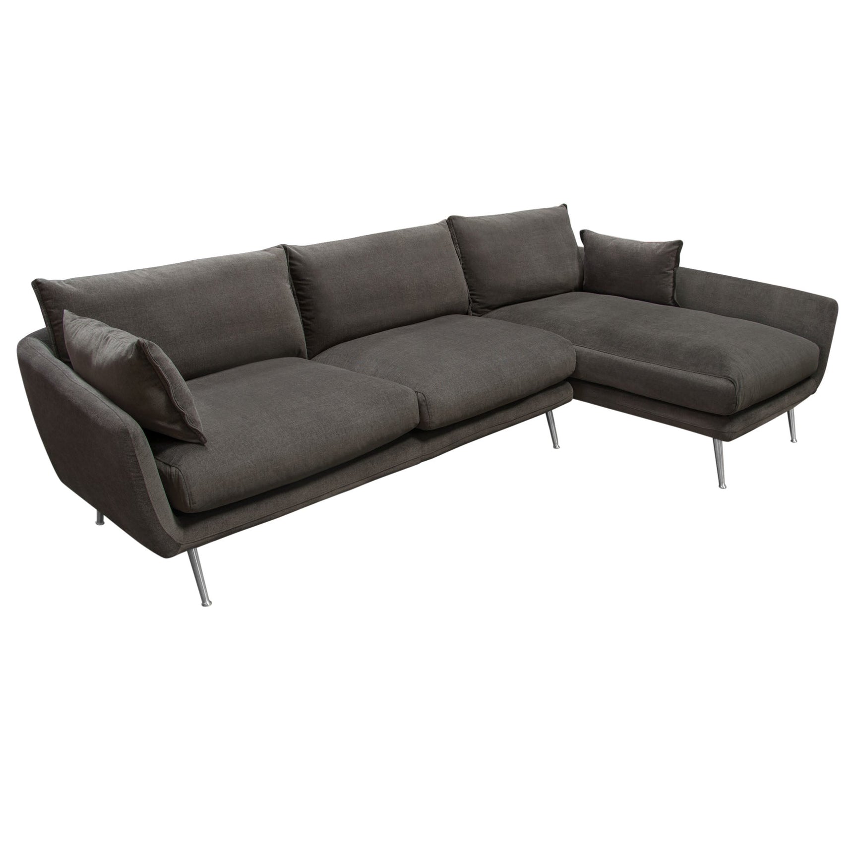 Vantage Iron Grey 2pc Sectional - Ornate Home