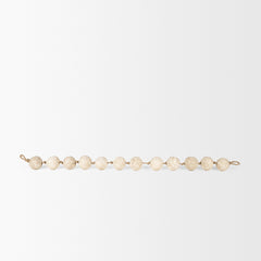 Varamala Beige Paper Mache Sphere Garland