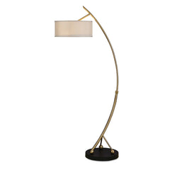 Vardar Curved Brass Floor Lamp - Ornate Home