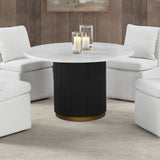 Varde Black/White 5 Piece Dining Set - Ornate Home