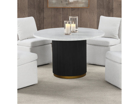 Varde Black/White Dining Table - Ornate Home