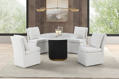Varde Black/White Dining Table - Ornate Home