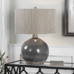 Vardenis Gray Ceramic Lamp - Ornate Home