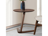 Vardo Walnut Side Table - Ornate Home