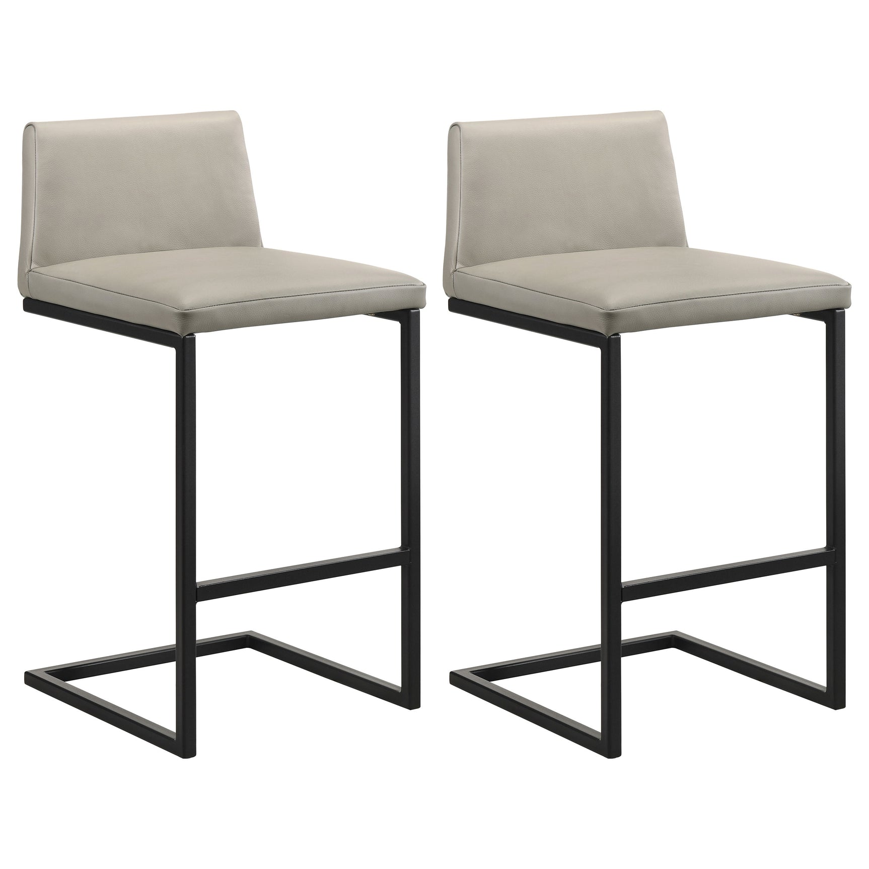 Vardon Tan Genuine Leather Bar Stool (Set Of 2) - Ornate Home