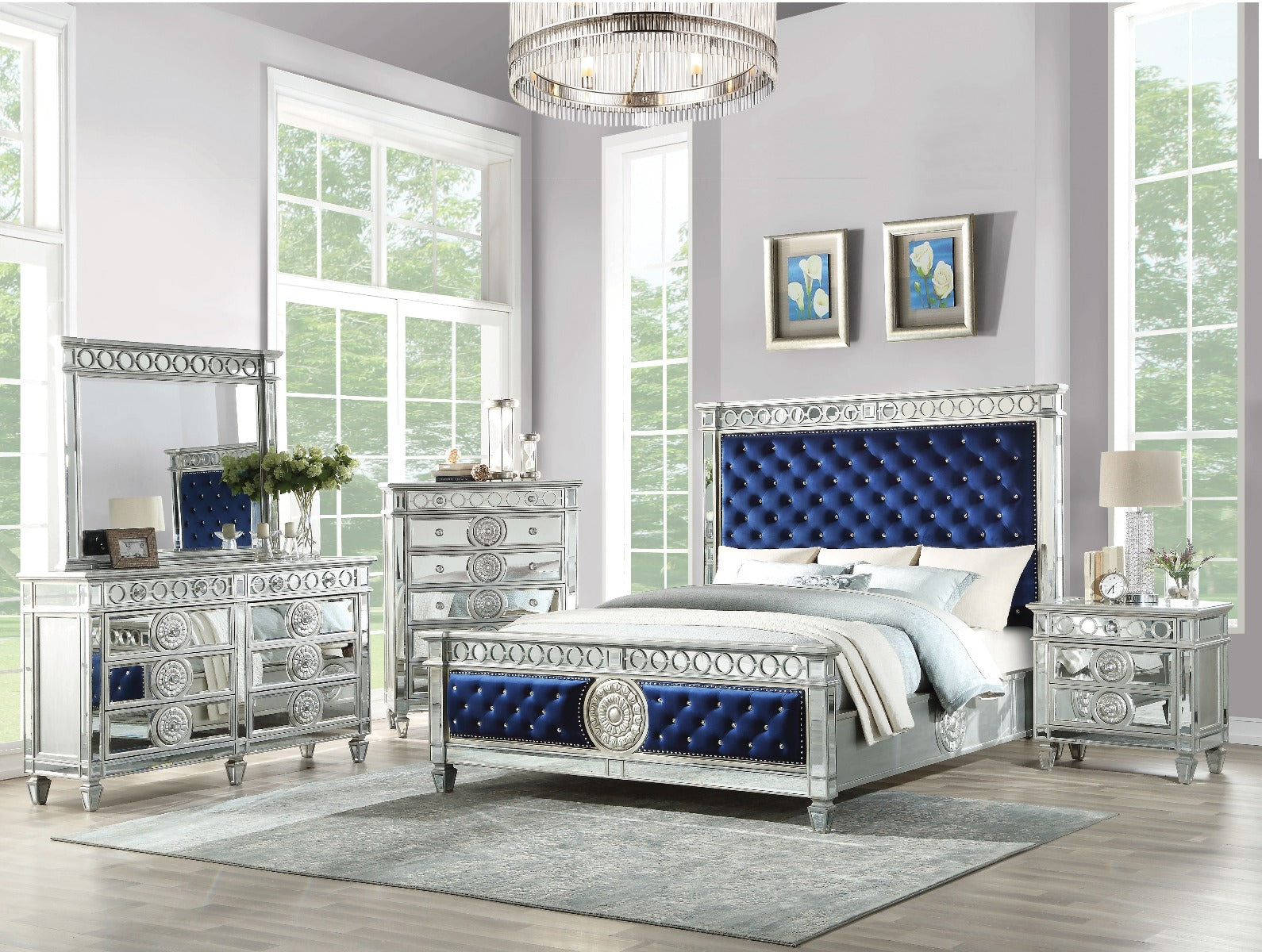 Varian Eastern King Bed - Ornate Home