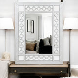 Varian Mirrored & Antique Platinum Mirror - Ornate Home