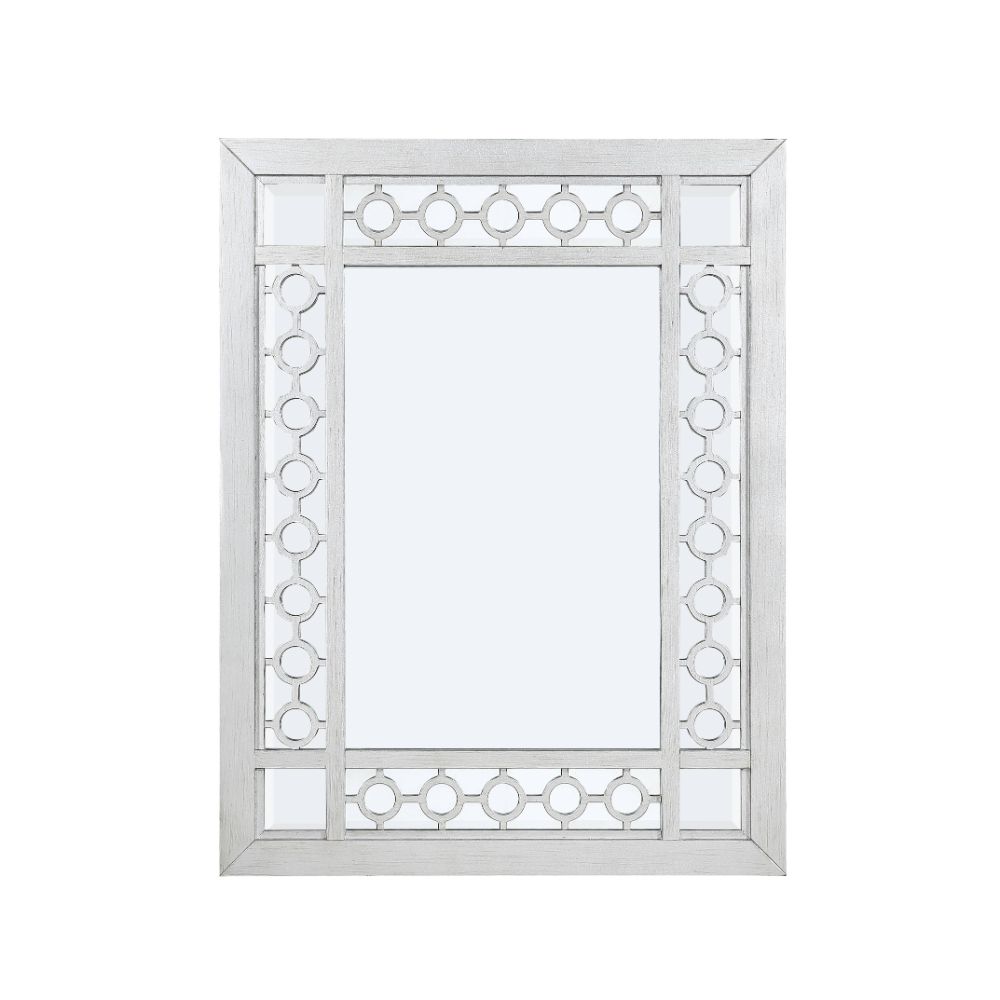 Varian Mirrored & Antique Platinum Mirror - Ornate Home