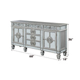 Varian Mirrored & Antique Platinum Server/Sideboard 68" - Ornate Home