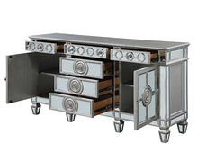 Varian Mirrored & Antique Platinum Server/Sideboard 68" - Ornate Home