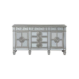 Varian Mirrored & Antique Platinum Server/Sideboard 68" - Ornate Home