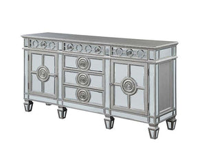Varian Mirrored & Antique Platinum Server/Sideboard 68" - Ornate Home