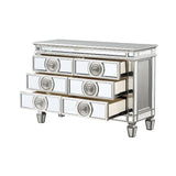 Varian Mirrored & Antique Platinum Server/Sideboard - Ornate Home
