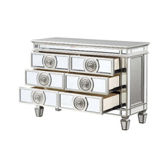 Varian Mirrored & Antique Platinum Server/Sideboard - Ornate Home
