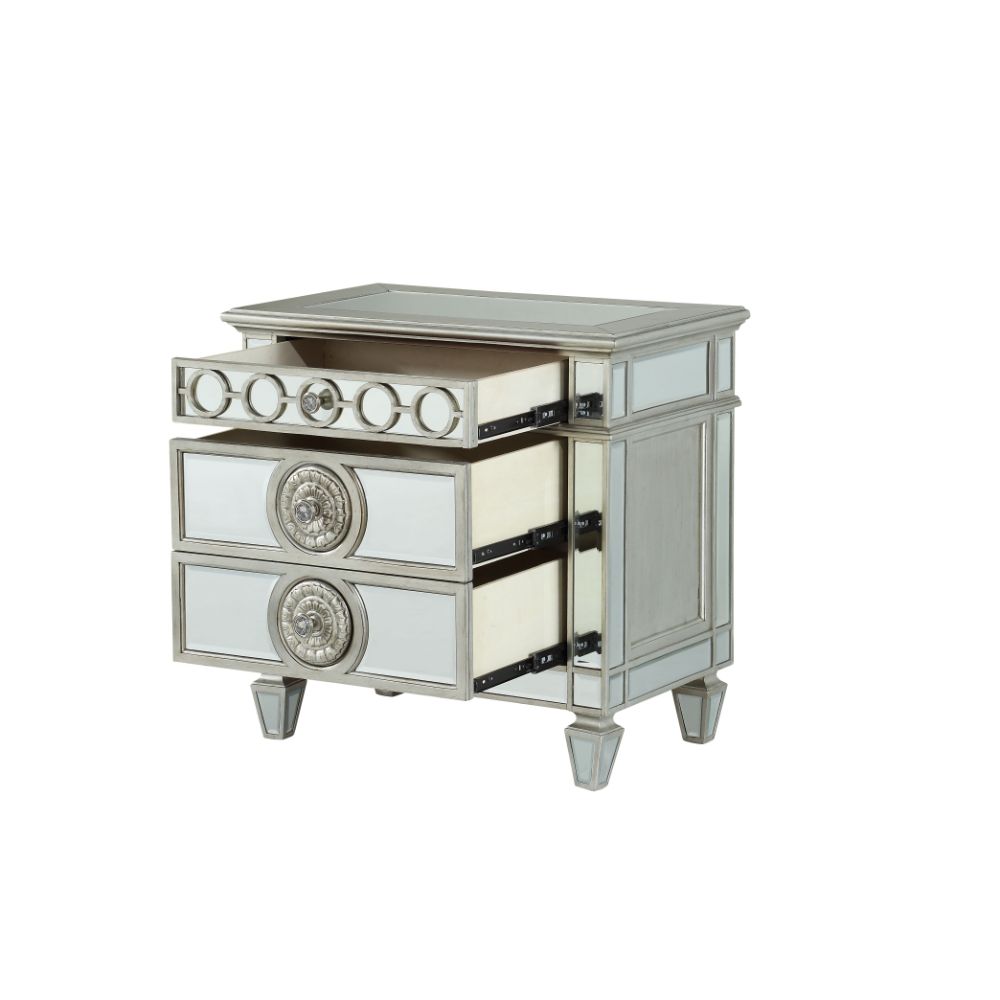 Varian Mirrored Nightstand - Ornate Home