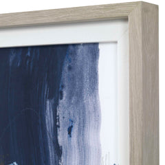 Variant Blue/Orange/White Abstract Framed Print - Ornate Home