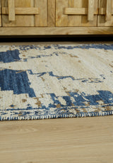 Varnler Blue/Brown/Tan 5' x 7' Rug (Online Special Price) - Ornate Home