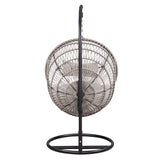 Vasant Beige & Black Patio Swing Chair w/ Stand - Ornate Home