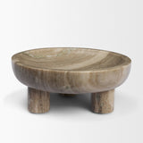 Vasca Gray Marble Decorative Pedestal Bowl - Ornate Home