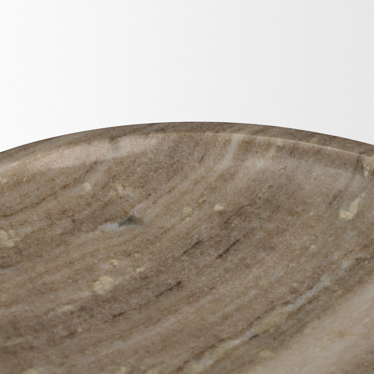 Vasca Gray Marble Decorative Pedestal Bowl - Ornate Home